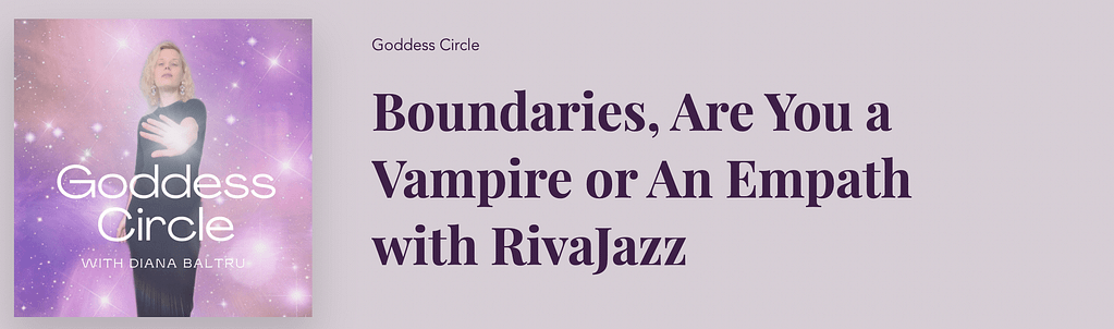Cosmic Diana Podcast: Boundaries