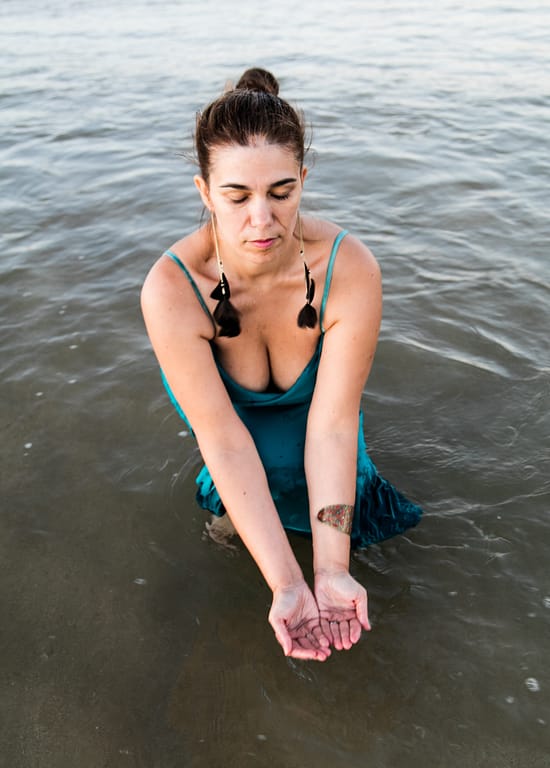 RivaJazz receiving water blessings